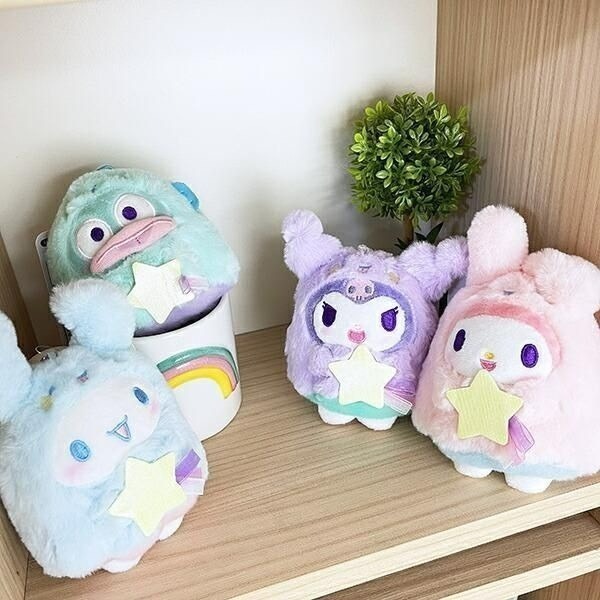 🎈彩虹尾巴🎈三麗鷗蓄光幽靈系列珠鍊娃娃吊飾 Kitty美樂蒂酷洛米帕恰狗大耳狗帕恰狗布丁狗人魚漢頓幽靈星星款絨毛玩偶-細節圖6