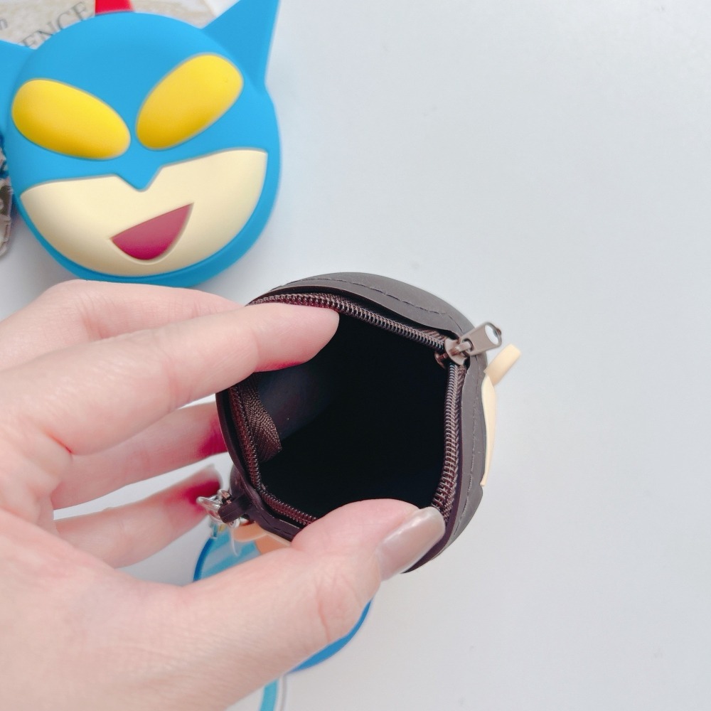 🎈彩虹尾巴🎈蠟筆小新矽膠頭型零錢包👛小新 野原小白 野原新之助 小葵 動感超人 阿呆 野原向日葵-細節圖3