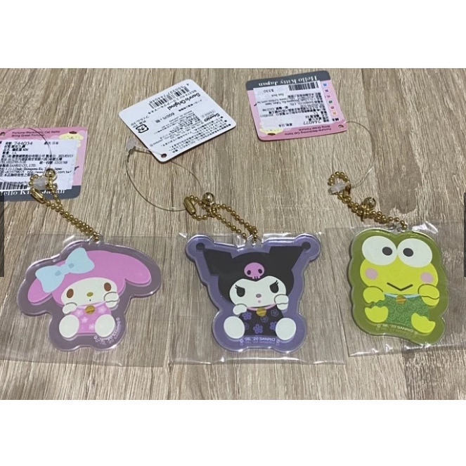 🎈彩虹尾巴🎈壓克力造型吊鍊 日本製 三麗鷗 美樂蒂 酷洛米 大眼蛙 招財貓造型 店鋪限定款 裝扮貓-細節圖4