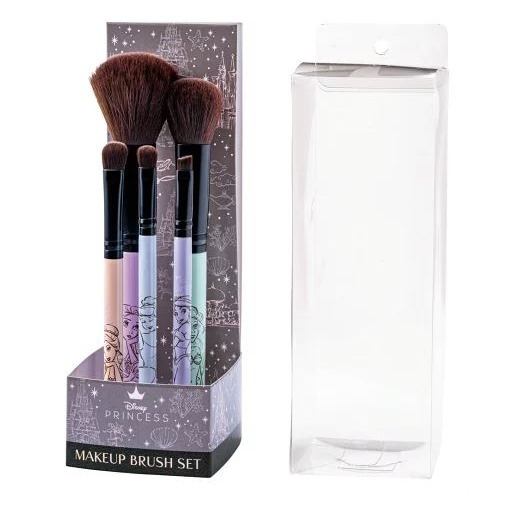 【現貨】🎈彩虹尾巴🎈日本SKATER 迪士尼公主 化妝刷具5件組 化妝刷具組 長髮公主 貝兒 美女與野獸 小美人魚-細節圖3