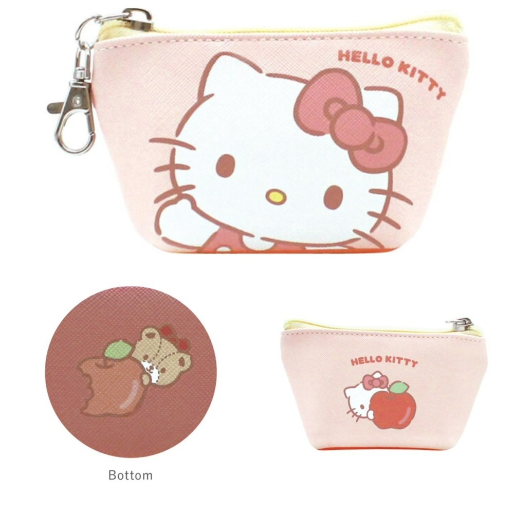 🎈彩虹尾巴🎈三麗鷗三角零錢包附扣  KITTY 美樂蒂 酷洛米 大耳狗 雙子星 人魚漢頓 小物包-細節圖2