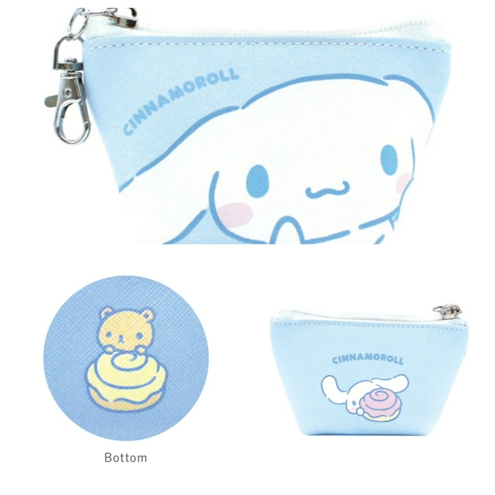 🎈彩虹尾巴🎈三麗鷗三角零錢包附扣  KITTY 美樂蒂 酷洛米 大耳狗 雙子星 人魚漢頓 小物包-細節圖6