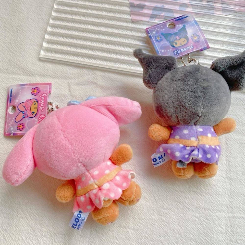 🎈彩虹尾巴🎈三麗鷗太陽眼鏡烤焦系列珠鍊娃娃吊飾 美樂蒂 酷洛米 絨毛玩偶吊飾 曬黑泳衣 日燒 烤焦 夏日 游泳-細節圖6