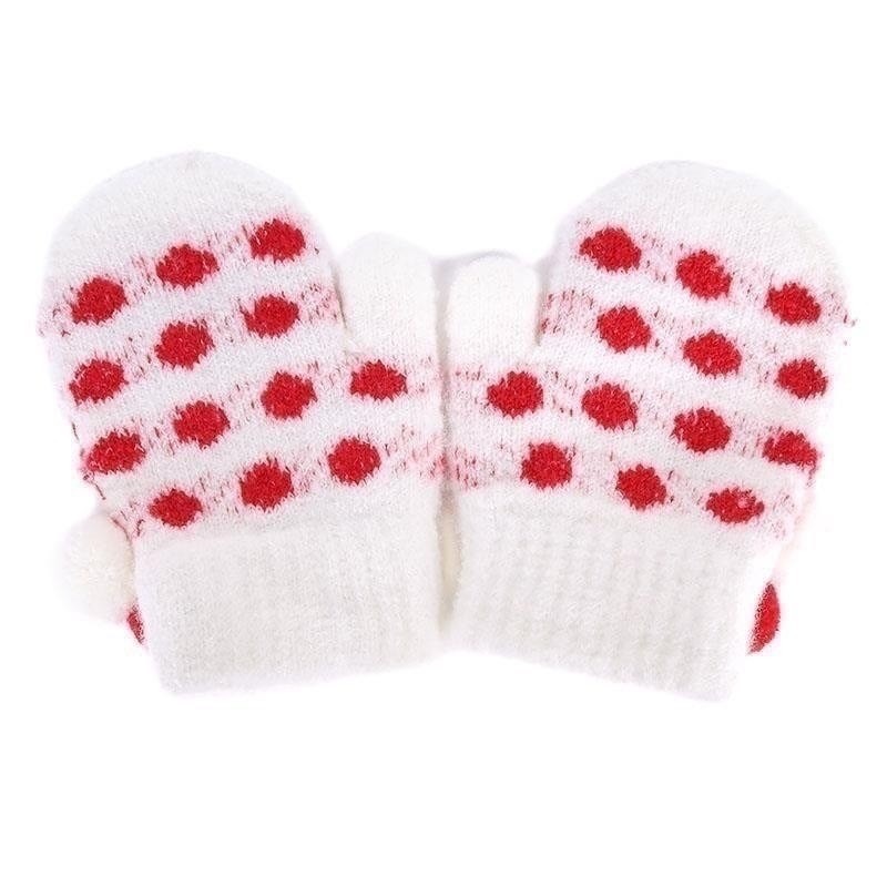 🎈彩虹尾巴🎈KITTY球球針織兒童手套 三麗鷗 Hello Kitty 凱蒂貓 球球 冬天 手套 紅點點-細節圖9