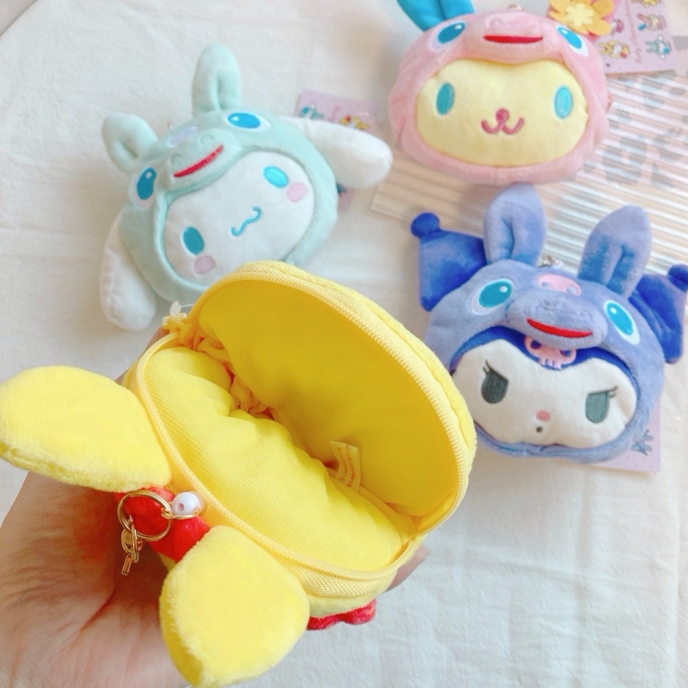 🎈彩虹尾巴🎈三麗鷗&RODY跳跳馬聯名限定 伸縮票卡零錢包 KITTY 大耳狗 酷洛米 花小兔-細節圖3