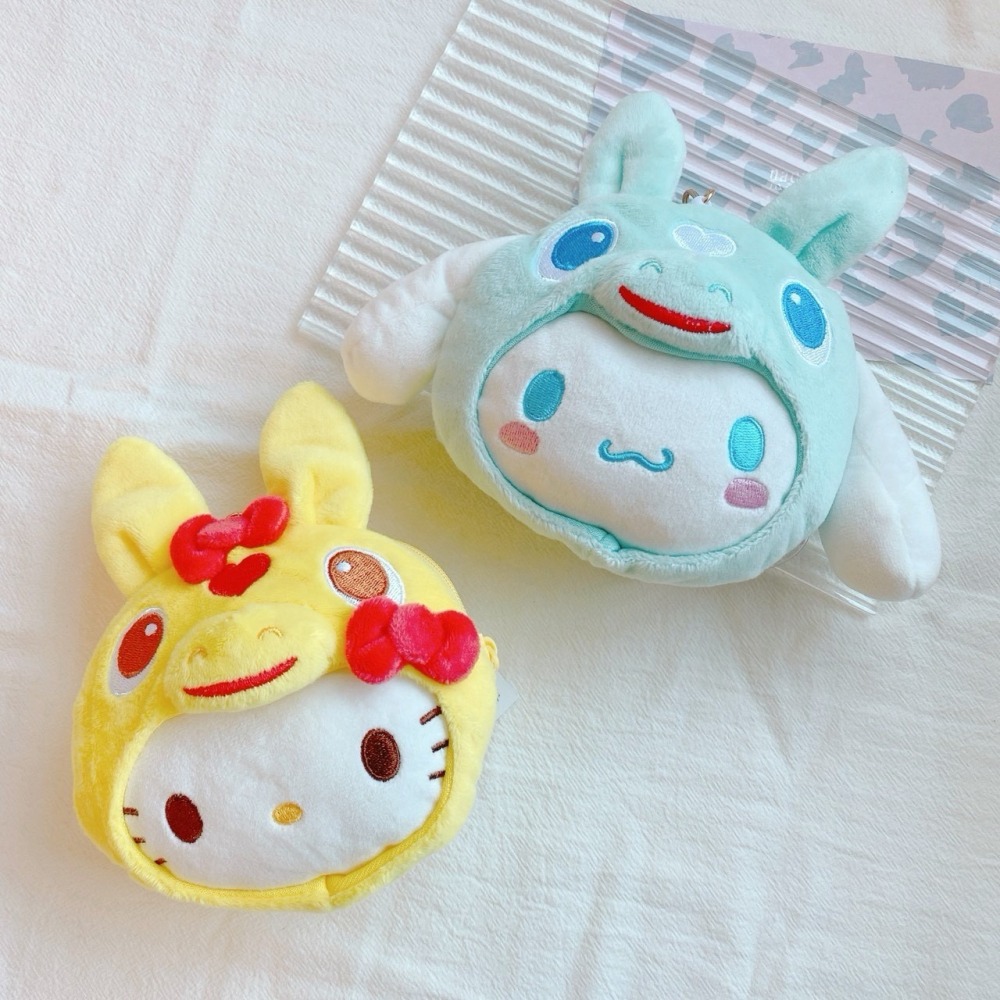 🎈彩虹尾巴🎈三麗鷗&RODY跳跳馬聯名限定 伸縮票卡零錢包 KITTY 大耳狗 酷洛米 花小兔-細節圖6