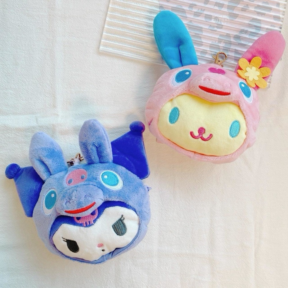 🎈彩虹尾巴🎈三麗鷗&RODY跳跳馬聯名限定 伸縮票卡零錢包 KITTY 大耳狗 酷洛米 花小兔-細節圖7