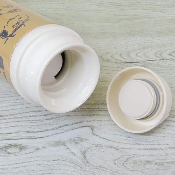 🎈彩虹尾巴🎈日本製史努比摩卡棕系列輕量保溫瓶 500ML 咖啡色 奧拉夫 Olaf SNNOPY家族-細節圖11