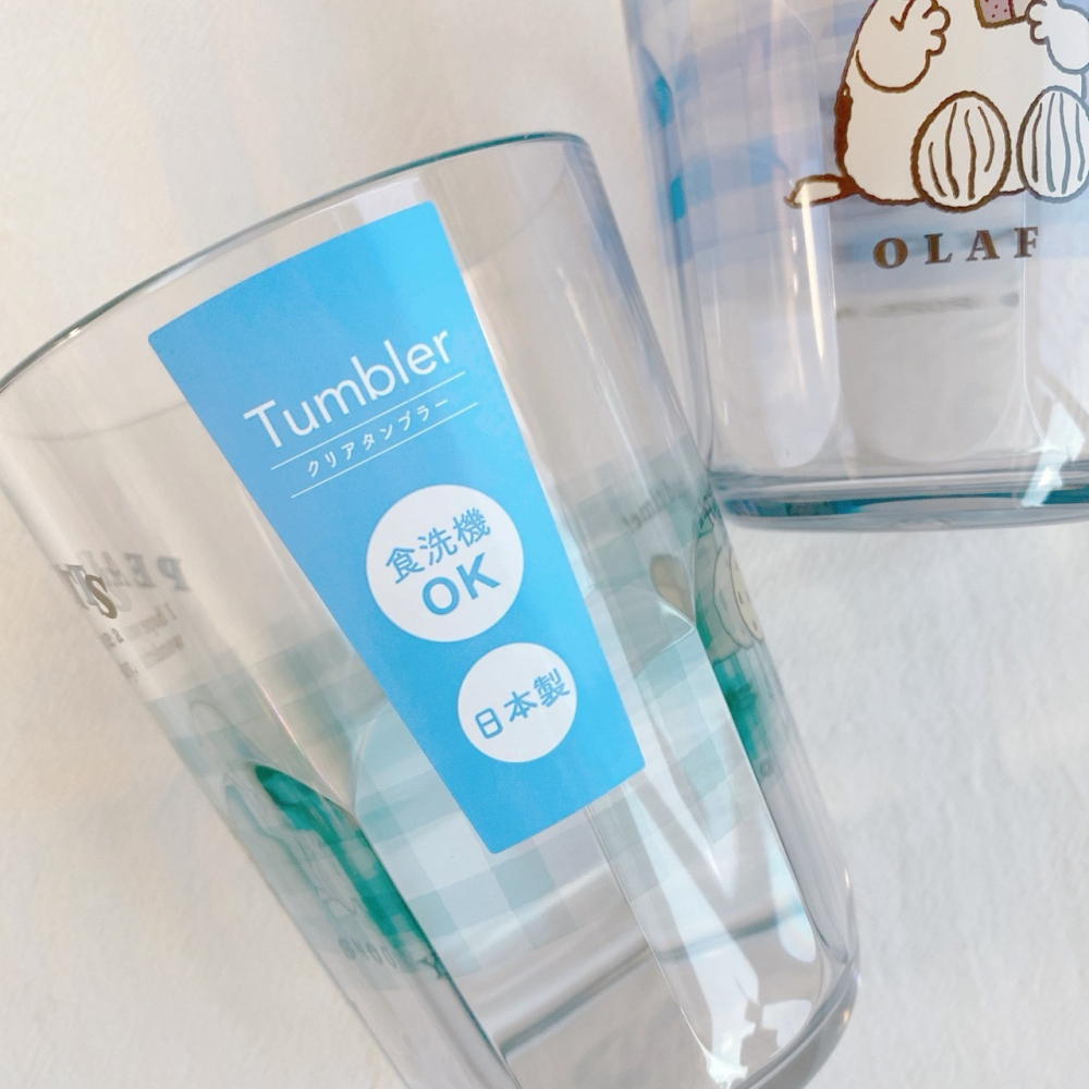 🎈彩虹尾巴🎈日本製史努比格紋系列大容量水杯💦日本製 SNOOPY 史奴比 杯子 塑膠杯 OLAF 歐拉夫 奧拉夫-細節圖2