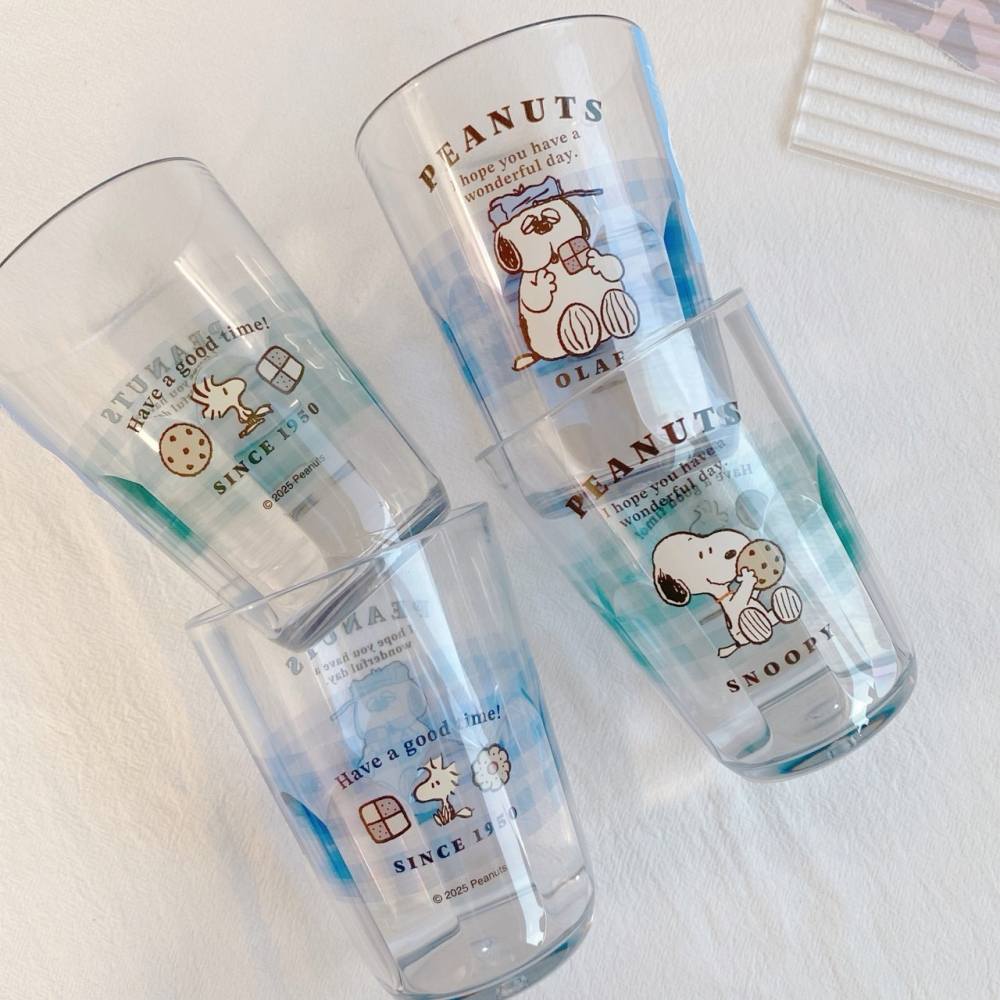 🎈彩虹尾巴🎈日本製史努比格紋系列大容量水杯💦日本製 SNOOPY 史奴比 杯子 塑膠杯 OLAF 歐拉夫 奧拉夫-細節圖6