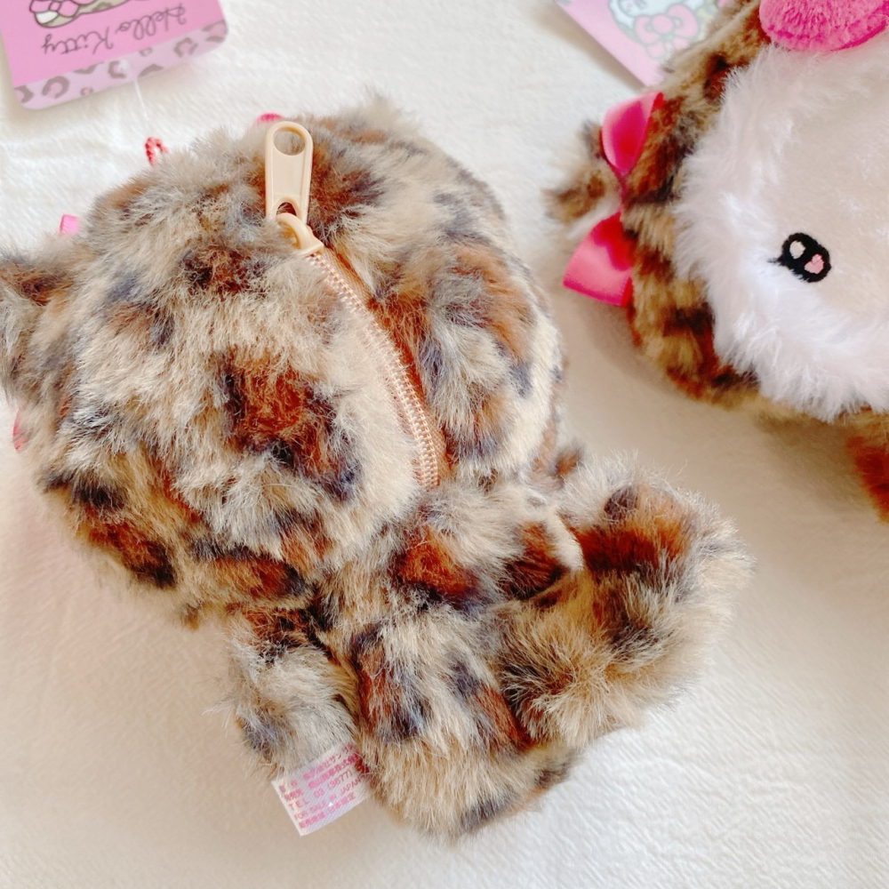 🎈彩虹尾巴🎈KITTY豹紋水鑽系列珠鍊娃娃包吊飾 凱蒂貓 娃娃吊飾-細節圖6