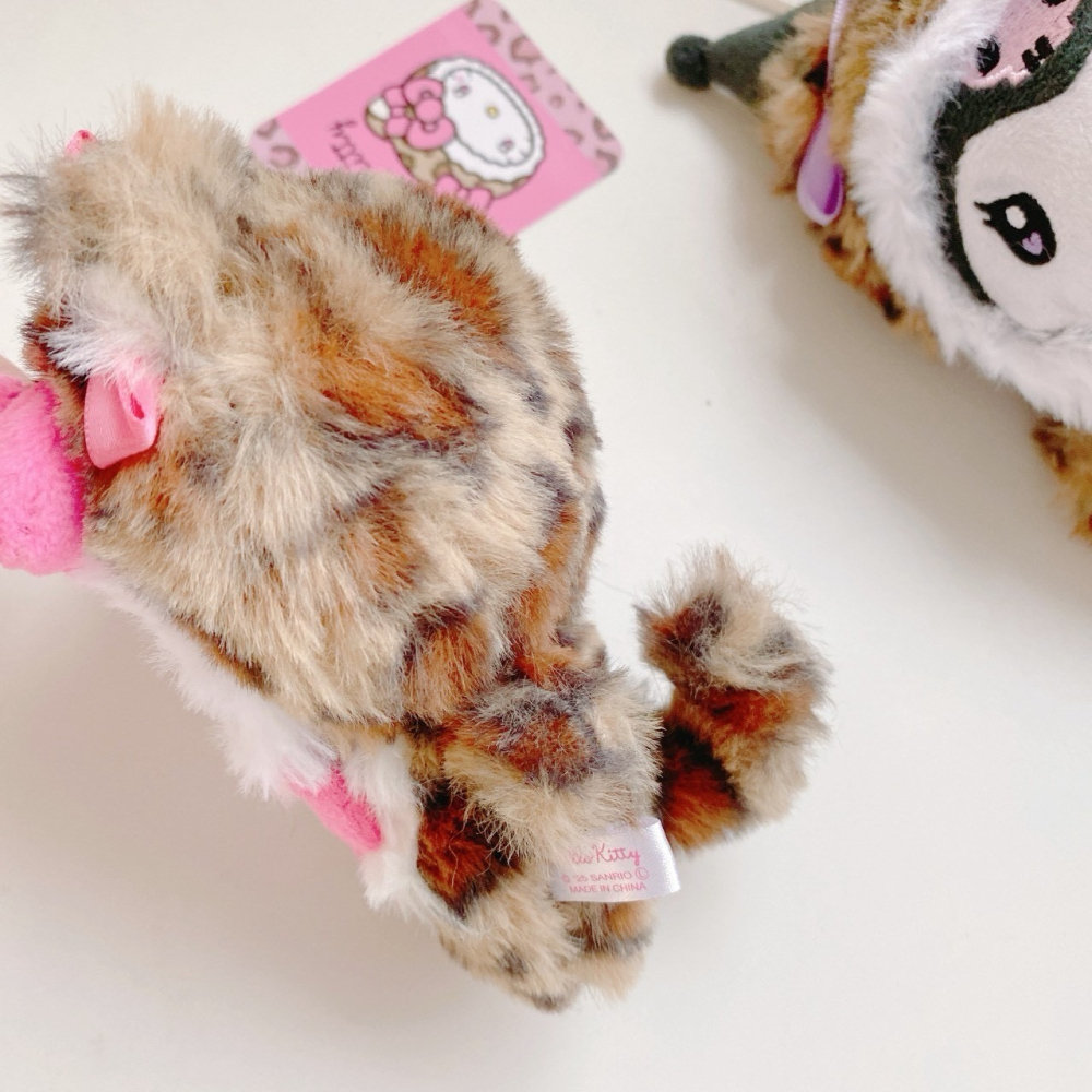 🎈彩虹尾巴🎈KITTY豹紋水鑽系列珠鍊娃娃包吊飾 凱蒂貓 娃娃吊飾-細節圖7