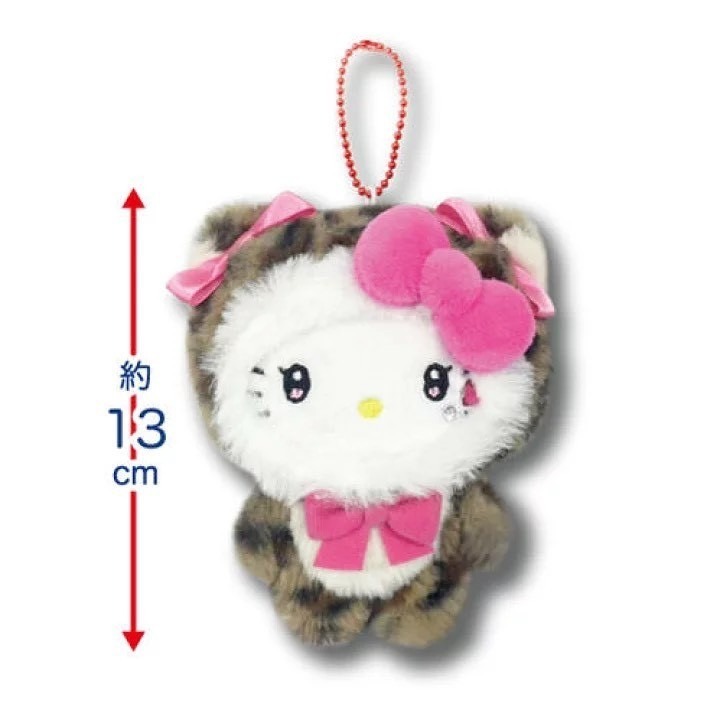 🎈彩虹尾巴🎈KITTY豹紋水鑽系列珠鍊娃娃包吊飾 凱蒂貓 娃娃吊飾-細節圖11