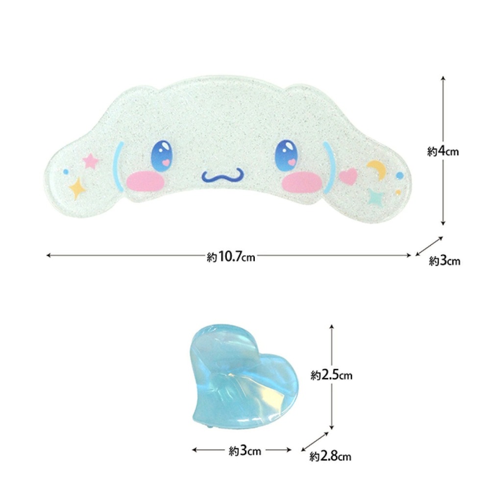🎈彩虹尾巴🎈三麗鷗水汪汪髮飾組 KITTY 酷洛米 大耳狗 鯊魚夾 小髮夾 髮夾組-細節圖8