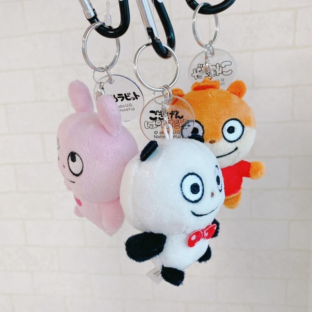 🎈彩虹尾巴🎈西村裕二登山扣娃娃鑰匙圈 熊貓  戀愛兔 小老鼠 愛心兔 小鼠 開心熊貓 外遇兔 吊飾娃娃 玩偶-細節圖4