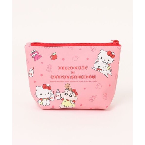 🎈彩虹尾巴🎈三麗鷗x蠟筆小新 收納萬用包 Kitty 酷企鵝 Hapidanbui 人魚漢頓 大眼蛙小物包 收納包-細節圖7