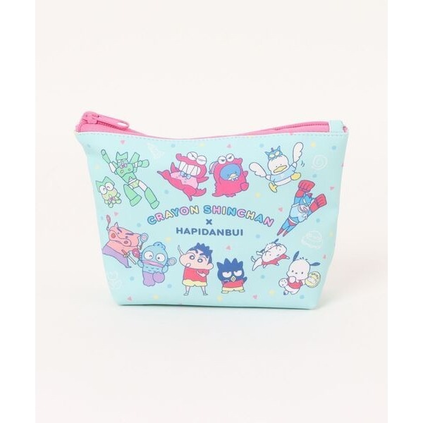 🎈彩虹尾巴🎈三麗鷗x蠟筆小新 收納萬用包 Kitty 酷企鵝 Hapidanbui 人魚漢頓 大眼蛙小物包 收納包-細節圖9