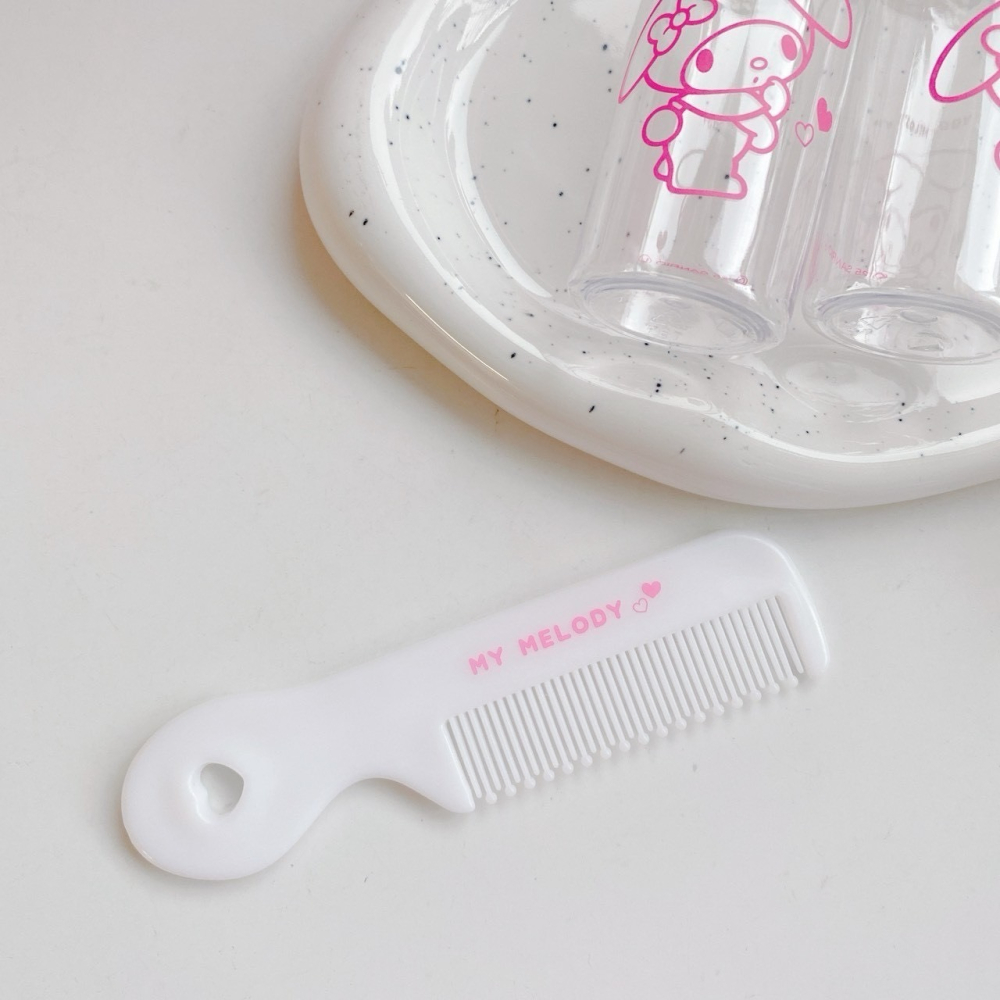 🎈彩虹尾巴🎈三麗鷗PVC化妝包附盥洗組 KITTY 大耳狗 美樂蒂 酷洛米人魚漢頓 透明收納包小物包萬用包旅行盥洗包-細節圖5