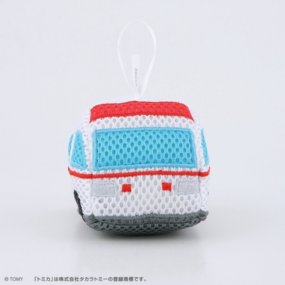 🎈彩虹尾巴🎈多美小汽車造型沐浴海綿玩具 TOMICA 救護車 消防車 汽車沐浴海綿 沐浴棉 洗澡搓澡球 沐浴球-細節圖4