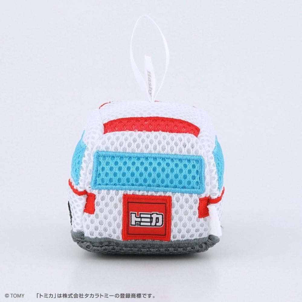 🎈彩虹尾巴🎈多美小汽車造型沐浴海綿玩具 TOMICA 救護車 消防車 汽車沐浴海綿 沐浴棉 洗澡搓澡球 沐浴球-細節圖5