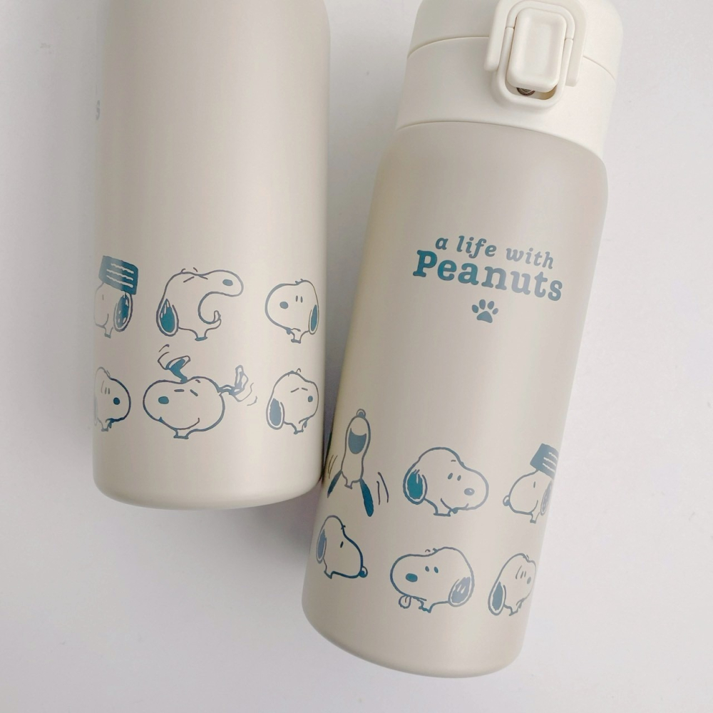 🎈彩虹尾巴🎈史努比表情包系列輕量彈蓋保溫杯350ml SNOOPY 保溫瓶-細節圖6