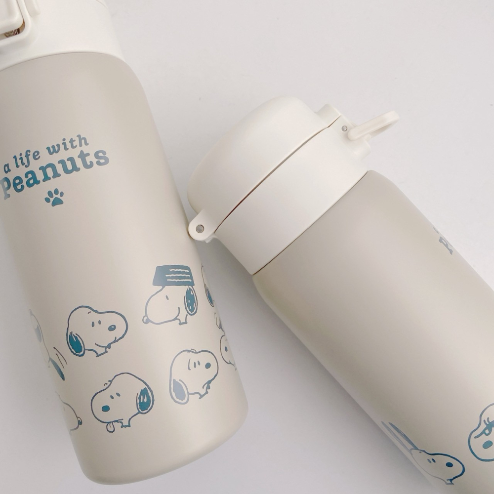 🎈彩虹尾巴🎈史努比表情包系列輕量彈蓋保溫杯350ml SNOOPY 保溫瓶-細節圖7