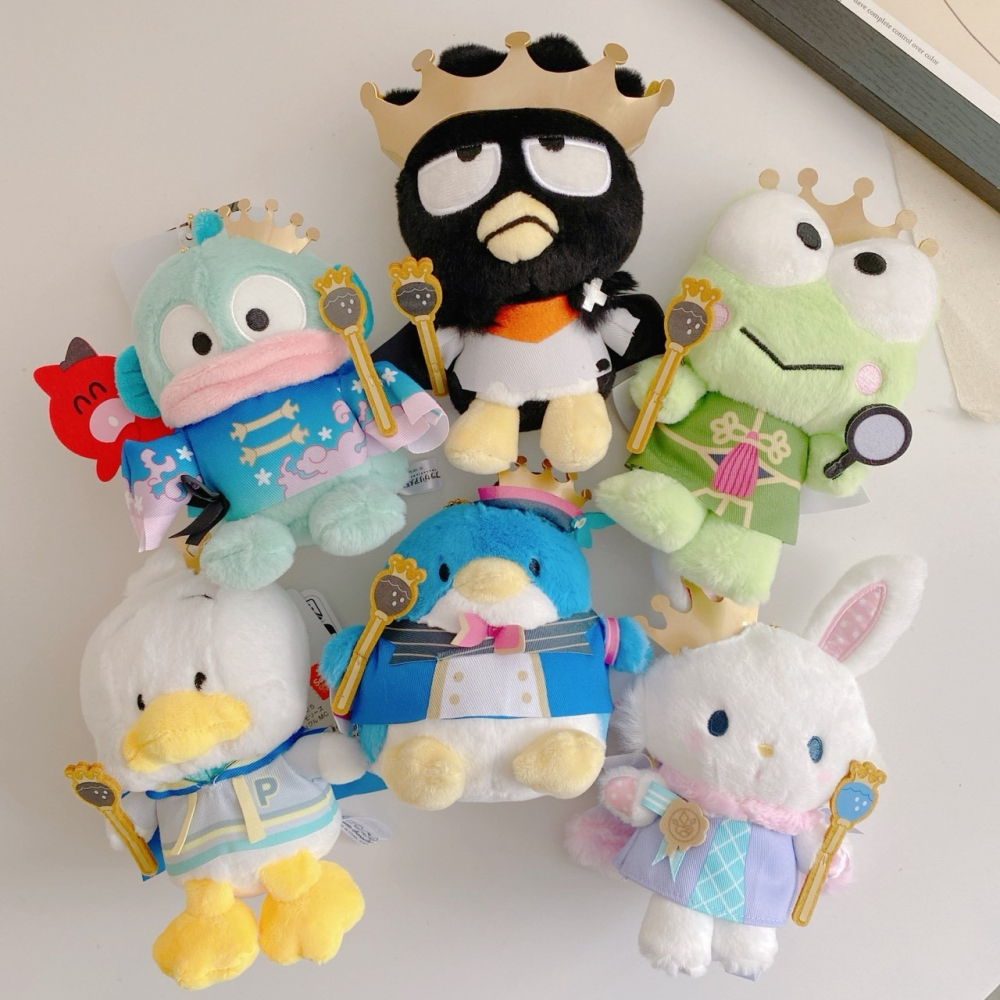 🎈彩虹尾巴🎈三麗鷗國王珠鍊娃娃吊飾 KITTY酷洛米美樂蒂布丁狗大耳狗帕恰狗人魚漢頓酷企鵝貝克鴨大眼蛙許願兔雙星仙子-細節圖4