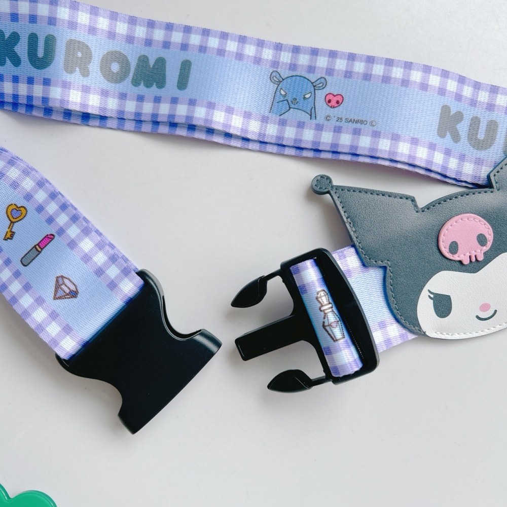 🎈彩虹尾巴🎈三麗鷗造型行李箱束帶 KITTY 酷洛米 大耳狗 行李帶 行李束帶 旅行束帶 大臉-細節圖4