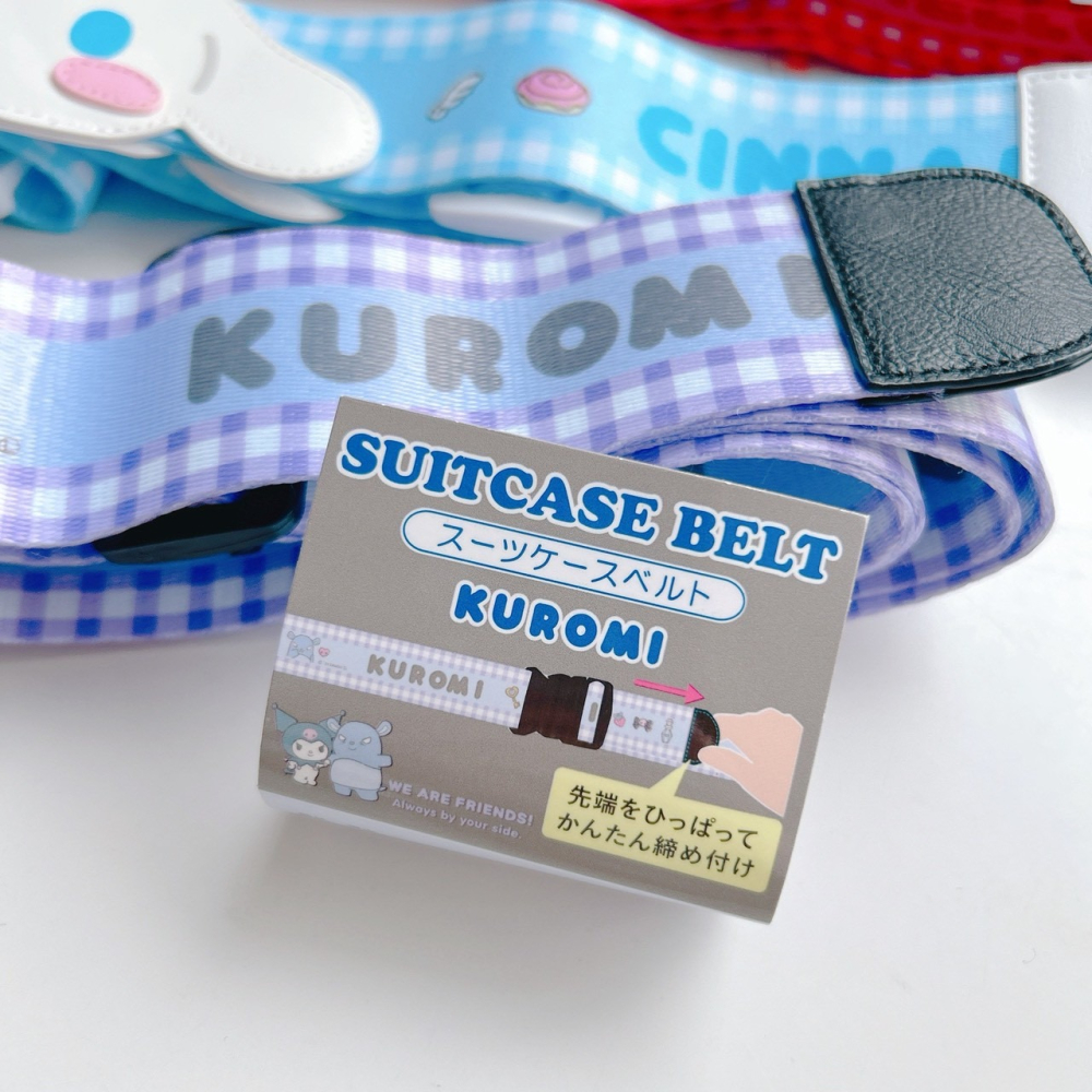 🎈彩虹尾巴🎈三麗鷗造型行李箱束帶 KITTY 酷洛米 大耳狗 行李帶 行李束帶 旅行束帶 大臉-細節圖5