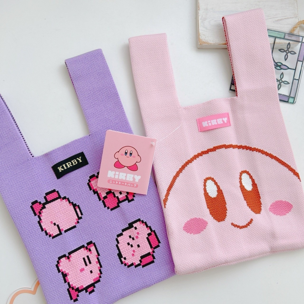 🎈彩虹尾巴🎈星之卡比針織手提袋 Kirby 手提袋 卡比之星 購物袋-細節圖5