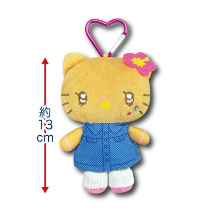 🎈彩虹尾巴🎈三麗鷗水汪汪豹紋系列愛心扣環娃娃包吊飾 KITTY 凱蒂貓 黑色平成辣妹 娃娃吊飾 玩偶 蝴蝶結 水鑽-細節圖7