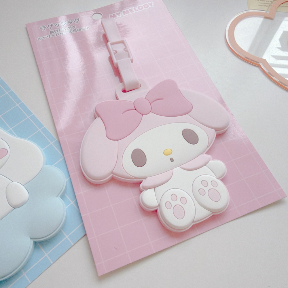 🎈彩虹尾巴🎈三麗鷗旅行系列行李吊牌 美樂蒂 大耳狗 喜拿 行李箱掛牌 包包吊牌 行李箱吊牌-細節圖2