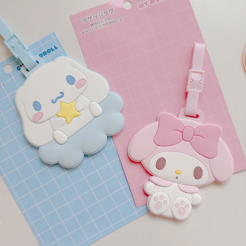 🎈彩虹尾巴🎈三麗鷗旅行系列行李吊牌 美樂蒂 大耳狗 喜拿 行李箱掛牌 包包吊牌 行李箱吊牌-細節圖6