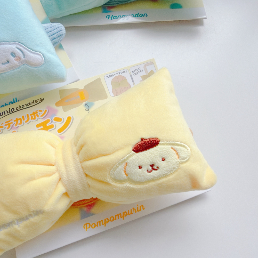 🎈彩虹尾巴🎈三麗鷗BIG蝴蝶結髮夾 KITTY 美樂蒂 布丁狗 酷洛米 大耳狗 人魚漢頓 大髮夾 大蝴蝶結-細節圖2