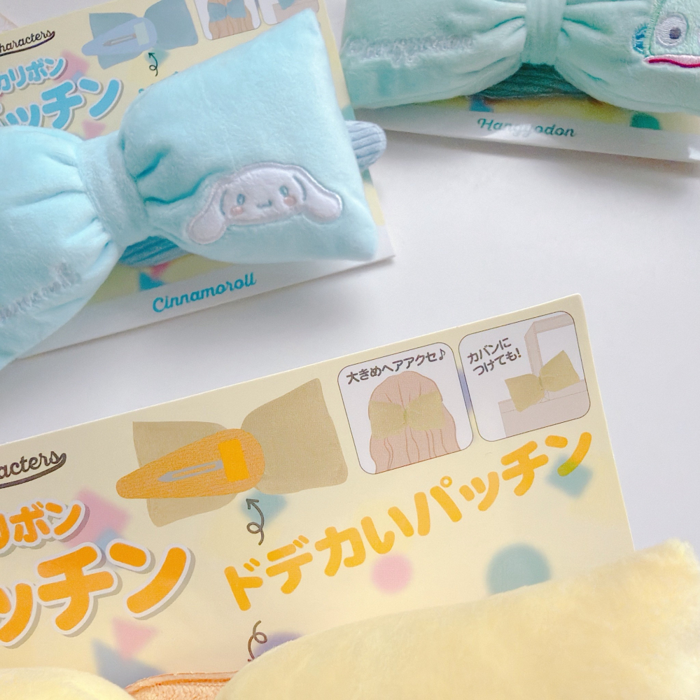 🎈彩虹尾巴🎈三麗鷗BIG蝴蝶結髮夾 KITTY 美樂蒂 布丁狗 酷洛米 大耳狗 人魚漢頓 大髮夾 大蝴蝶結-細節圖3