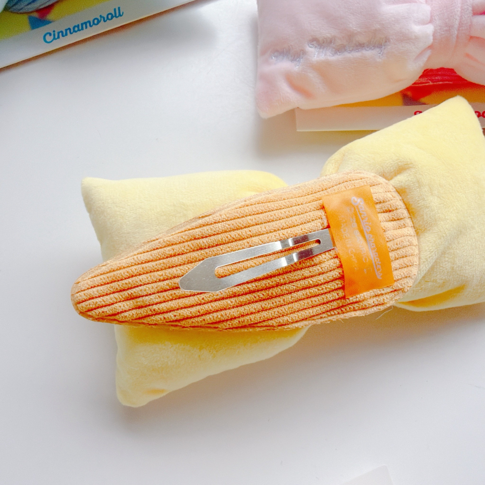 🎈彩虹尾巴🎈三麗鷗BIG蝴蝶結髮夾 KITTY 美樂蒂 布丁狗 酷洛米 大耳狗 人魚漢頓 大髮夾 大蝴蝶結-細節圖4