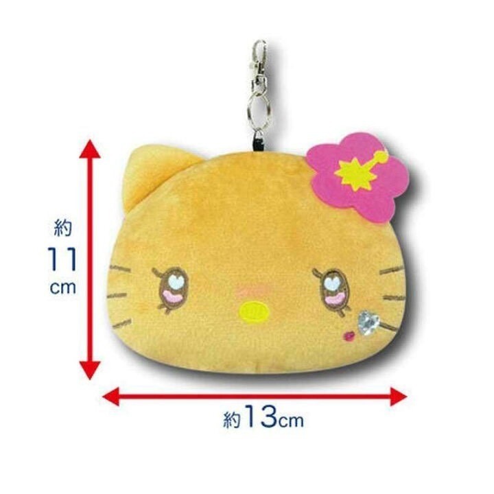 🎈彩虹尾巴🎈三麗鷗水汪汪豹紋系列大臉伸縮票卡零錢包 KITTY 凱蒂貓 黑色平成辣妹 娃娃吊飾 蝴蝶結 水鑽 大頭-細節圖11