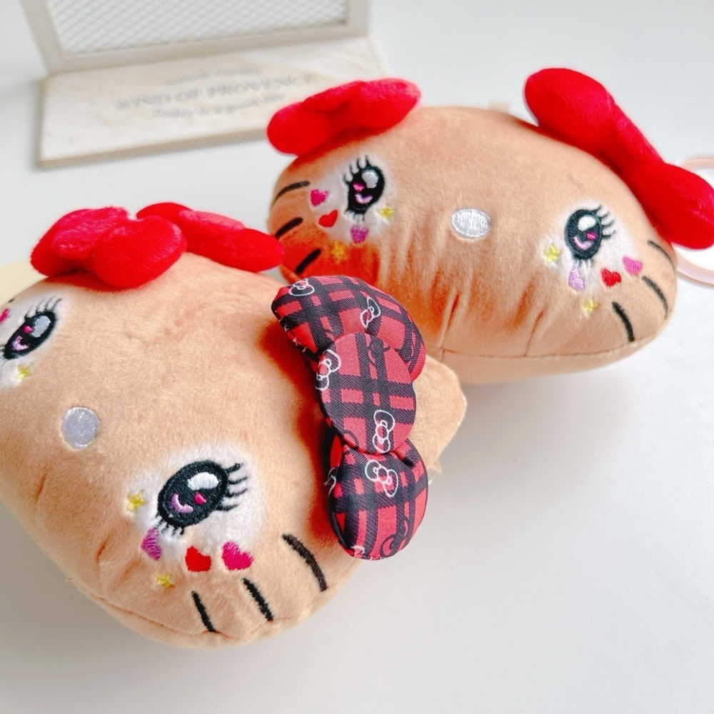 🎈彩虹尾巴🎈KITTY平成109辣妹珠鍊零錢包 凱蒂貓 平成辣妹 烤焦色 辣妹風格-細節圖3