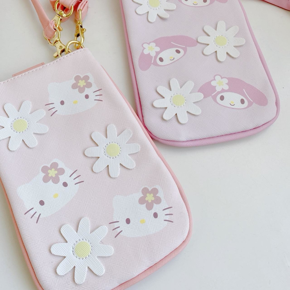 🎈彩虹尾巴🎈三麗鷗雛菊系列2用手提側背袋 KITTY 美樂蒂 小包 斜背包 手提包-細節圖2