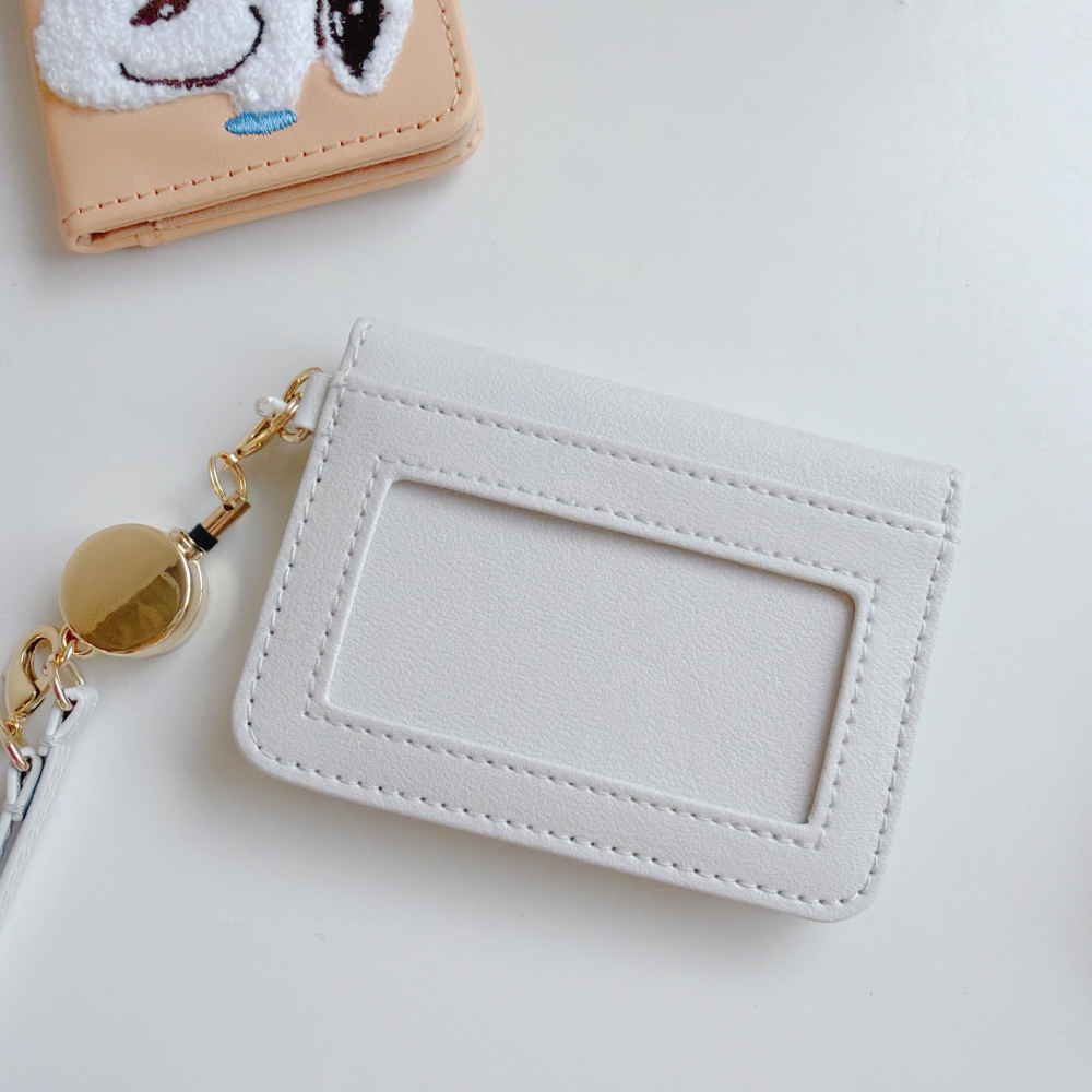 🎈彩虹尾巴🎈史努比皮革系列伸縮票卡夾 SNOOPY 票卡夾 票卡套-細節圖3