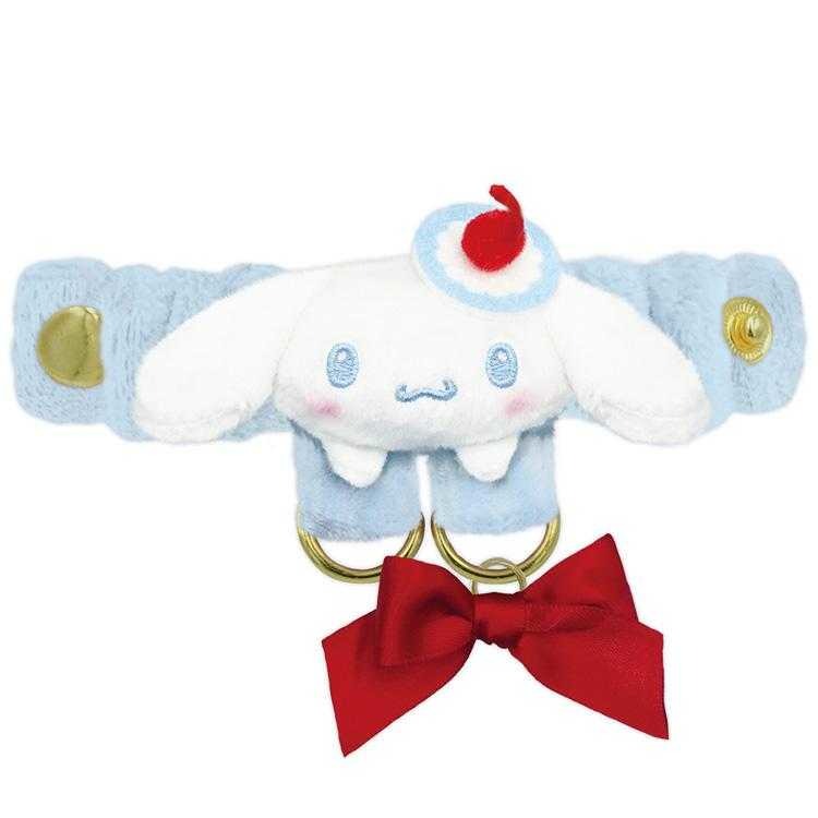 🎈彩虹尾巴🎈大耳狗草莓蛋糕系列 三麗鷗 大頭造型雙扣鑰匙圈 BABY絨毛珠鍊吊飾 娃娃吊飾鑰匙圈 包包背帶扣環喜拿-細節圖10