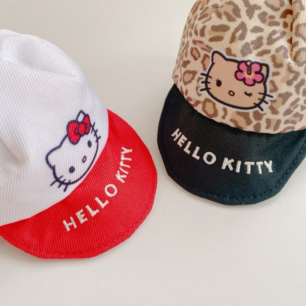 🎈彩虹尾巴🎈KITTY帽子造型萬用包附扣 三麗鷗 豹紋 帽子造型零錢包 凱蒂貓 Hello Kitty 棒球帽造型-細節圖4