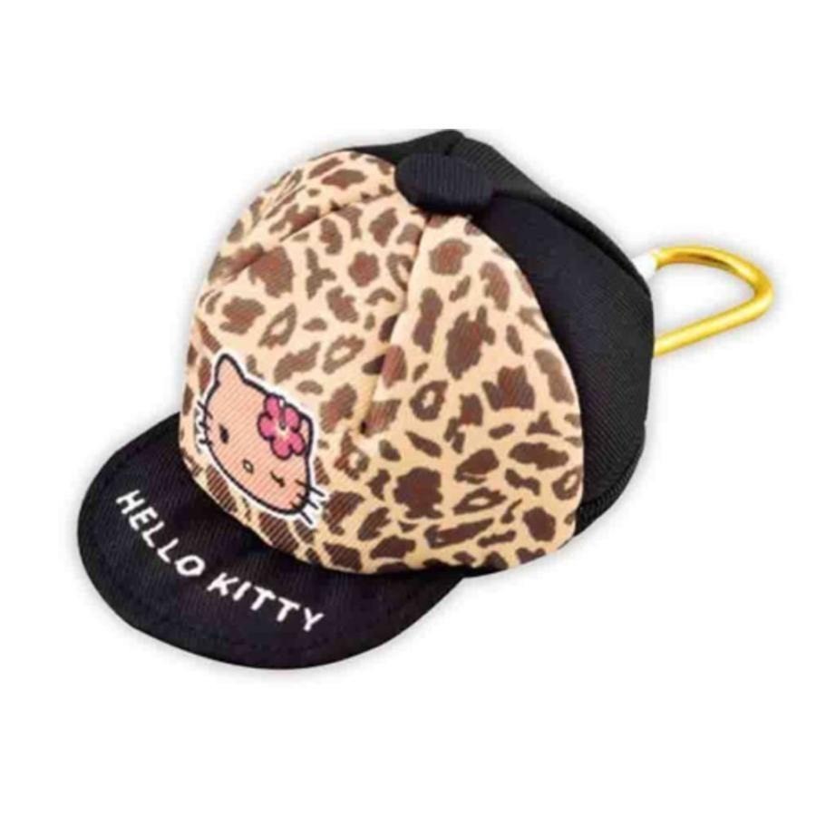 🎈彩虹尾巴🎈KITTY帽子造型萬用包附扣 三麗鷗 豹紋 帽子造型零錢包 凱蒂貓 Hello Kitty 棒球帽造型-細節圖9