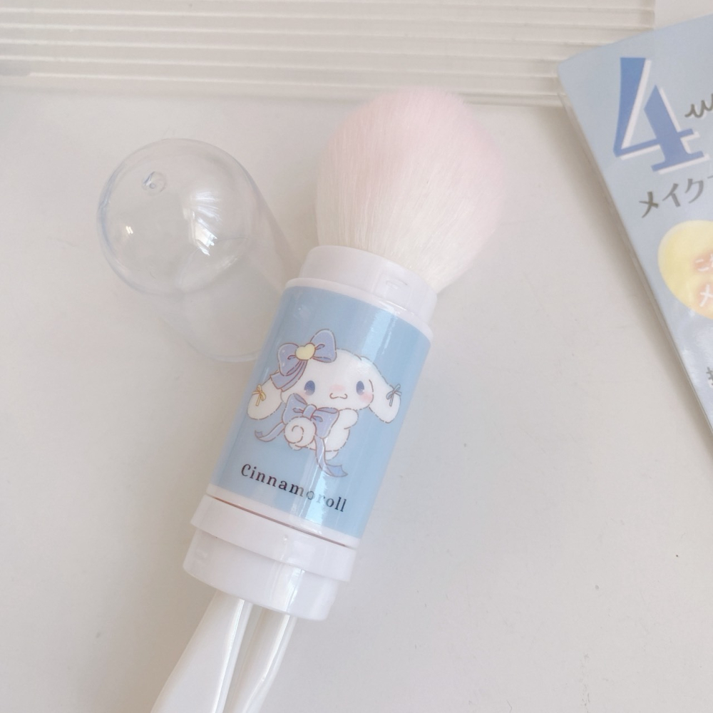 🎈彩虹尾巴🎈大耳狗零死角彩妝刷具四件組 三麗鷗 大耳狗喜拿 雙具 彩妝用具-細節圖4