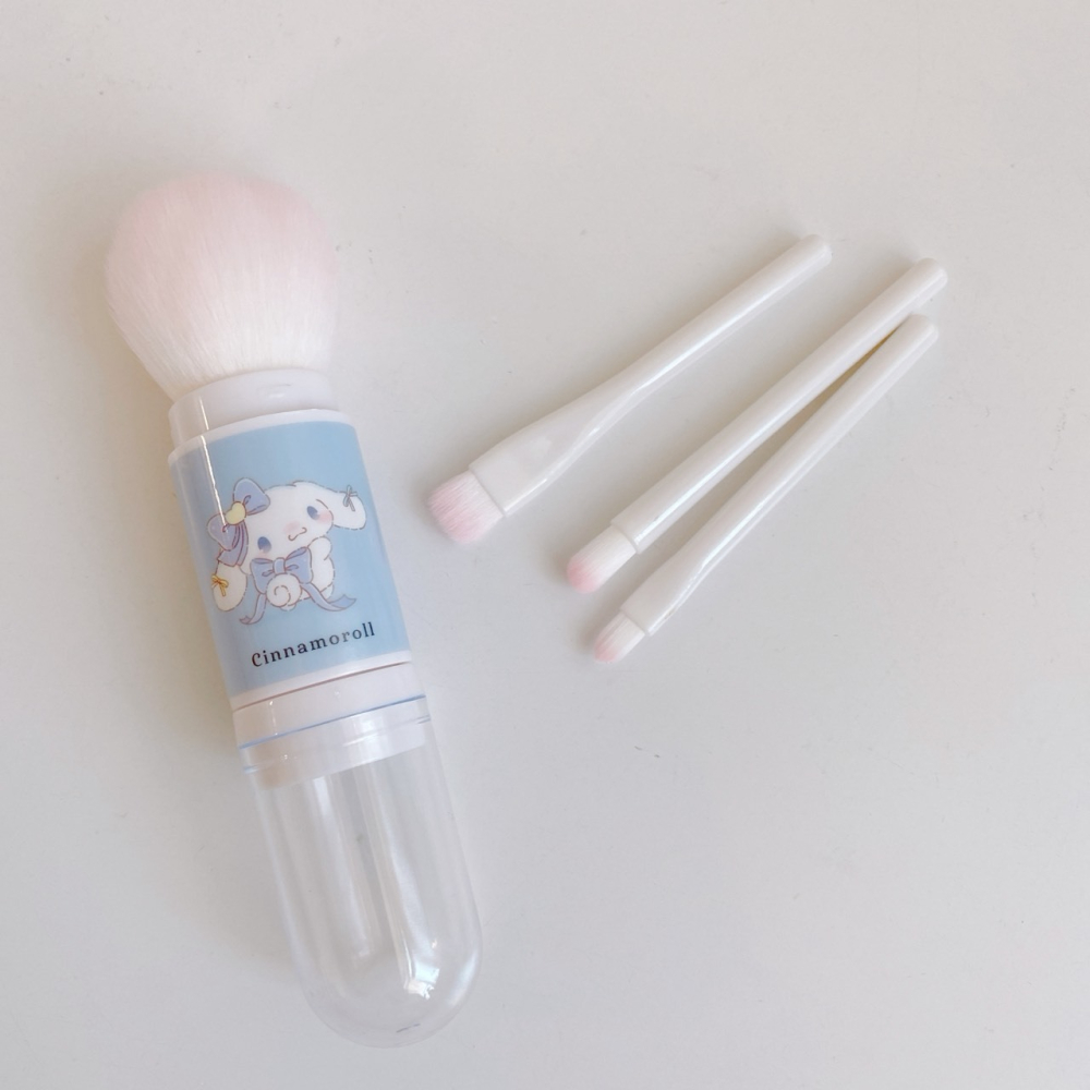 🎈彩虹尾巴🎈大耳狗零死角彩妝刷具四件組 三麗鷗 大耳狗喜拿 雙具 彩妝用具-細節圖6