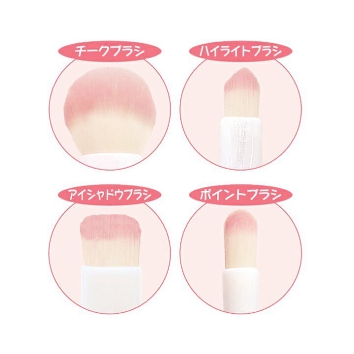 🎈彩虹尾巴🎈大耳狗零死角彩妝刷具四件組 三麗鷗 大耳狗喜拿 雙具 彩妝用具-細節圖10