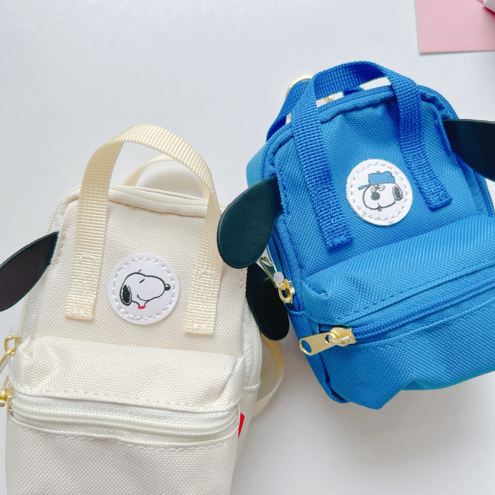 🎈彩虹尾巴🎈史努比迷你後背造型鑰匙圈 SNOOPY 迷你背包鑰匙袋 萬用包 小物包 零錢包 歐拉夫 Olaf-細節圖6