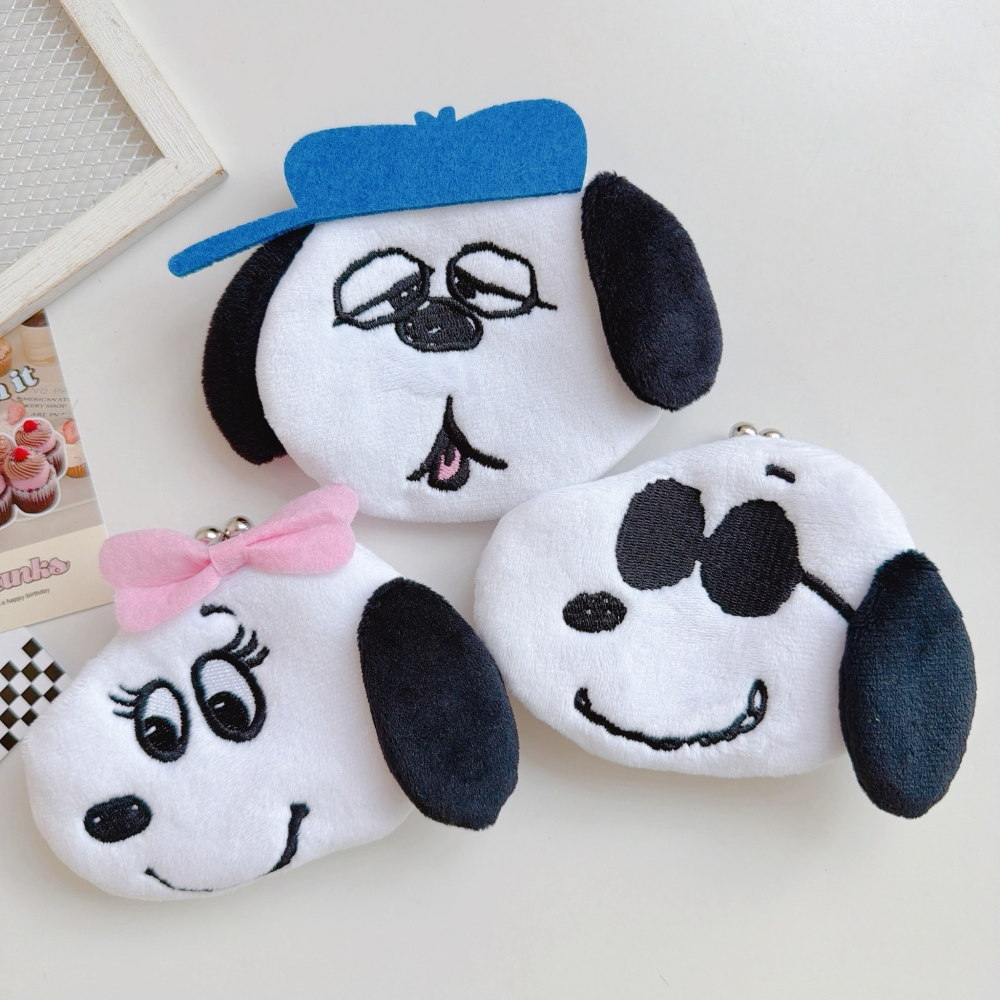 🎈彩虹尾巴🎈史努比鈴鐺絨毛珠扣零錢包👛史努比 SNOOPY 查理布朗 歐拉夫 奧拉夫 Olaf 貝兒-細節圖3