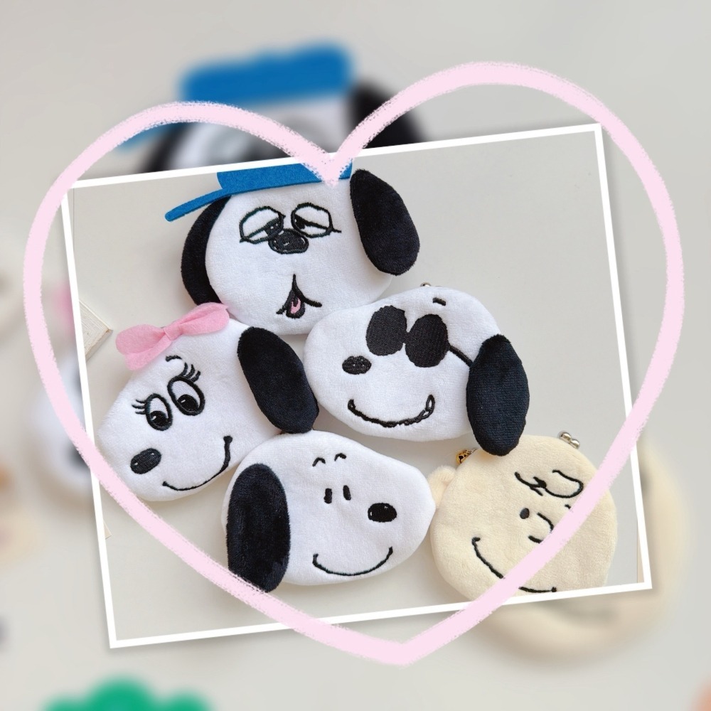 🎈彩虹尾巴🎈史努比鈴鐺絨毛珠扣零錢包👛史努比 SNOOPY 查理布朗 歐拉夫 奧拉夫 Olaf 貝兒 塔克-細節圖6