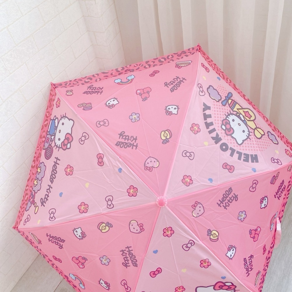 🎈彩虹尾巴🎈三麗鷗暢銷彎把傘☂️雨傘 折傘 折疊傘 Kitty 美樂蒂 大耳狗喜拿 酷洛米 夢奇奇-細節圖3